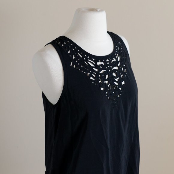 Joie Black Silk Tunic Mini-Dress - Picture 5 of 10